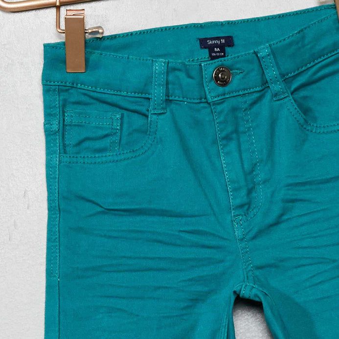 Sea green cotton pant