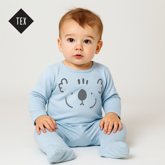 LIGHT BLUE KOALA ROMPER