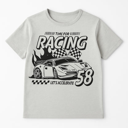 RACING GREY T-SHIRT