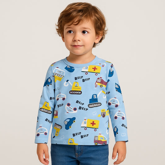 BEEP LIGHT BLUE T-SHIRT