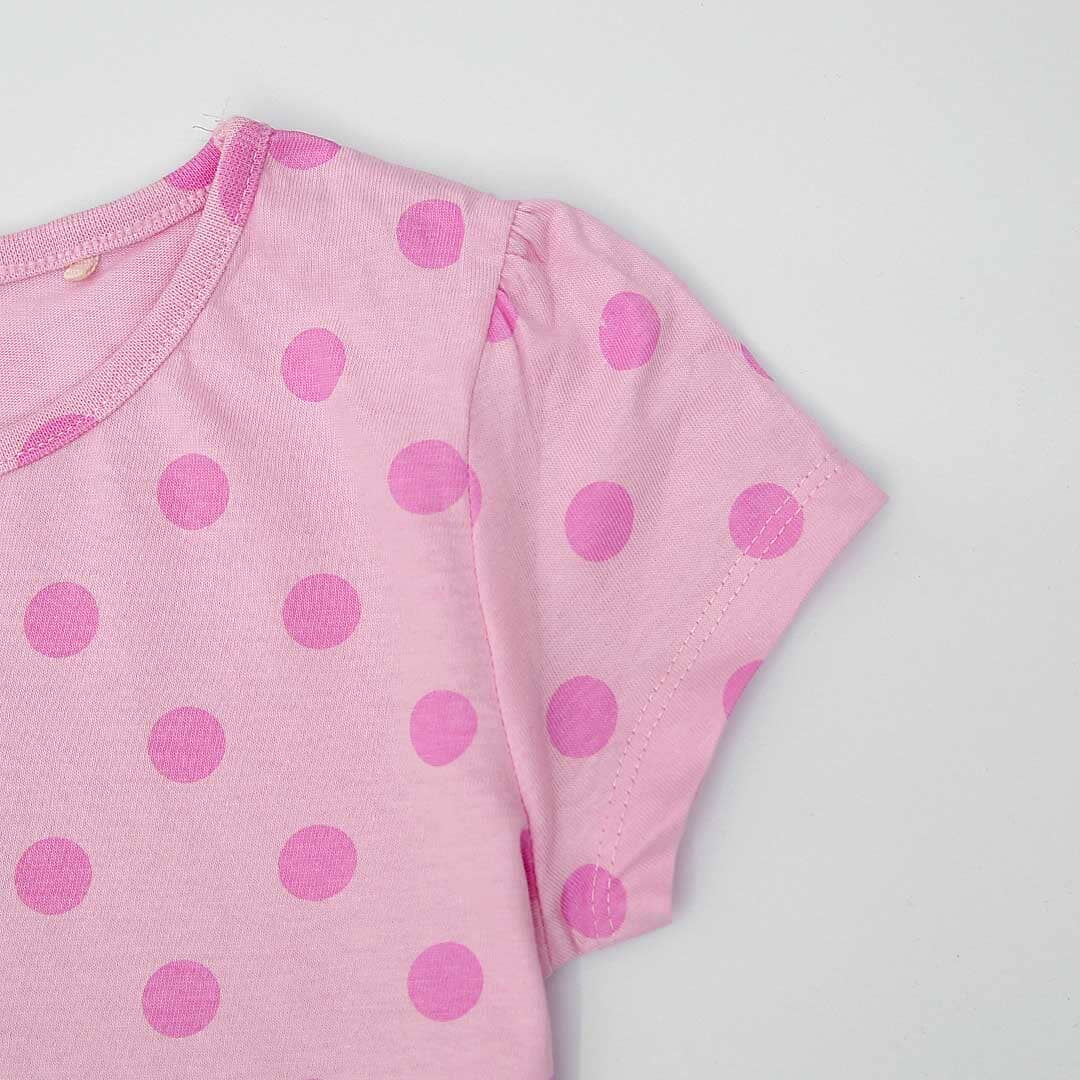 Polka pink t-shirt