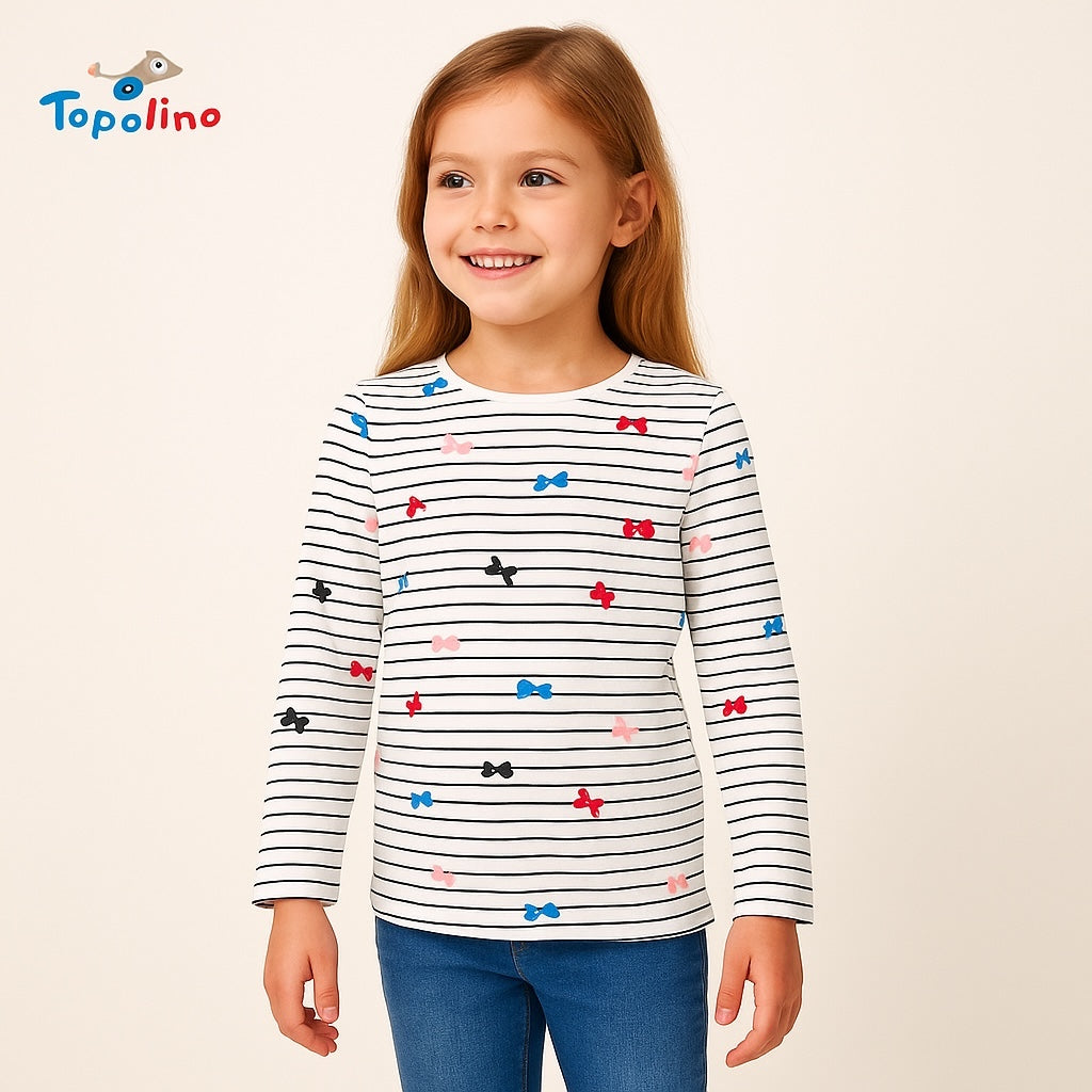 BUTTERFLY STRIPE T-SHIRT
