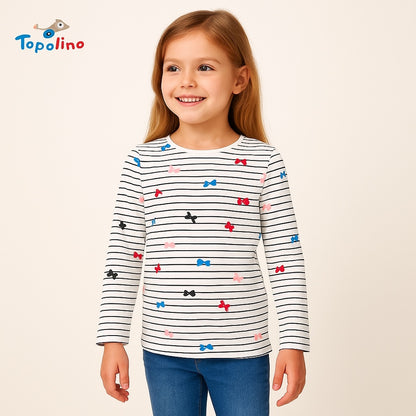 BUTTERFLY STRIPE T-SHIRT