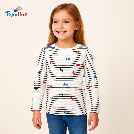 BUTTERFLY STRIPE T-SHIRT