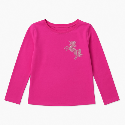 POCKET UNICORN PINK T-SHIRT