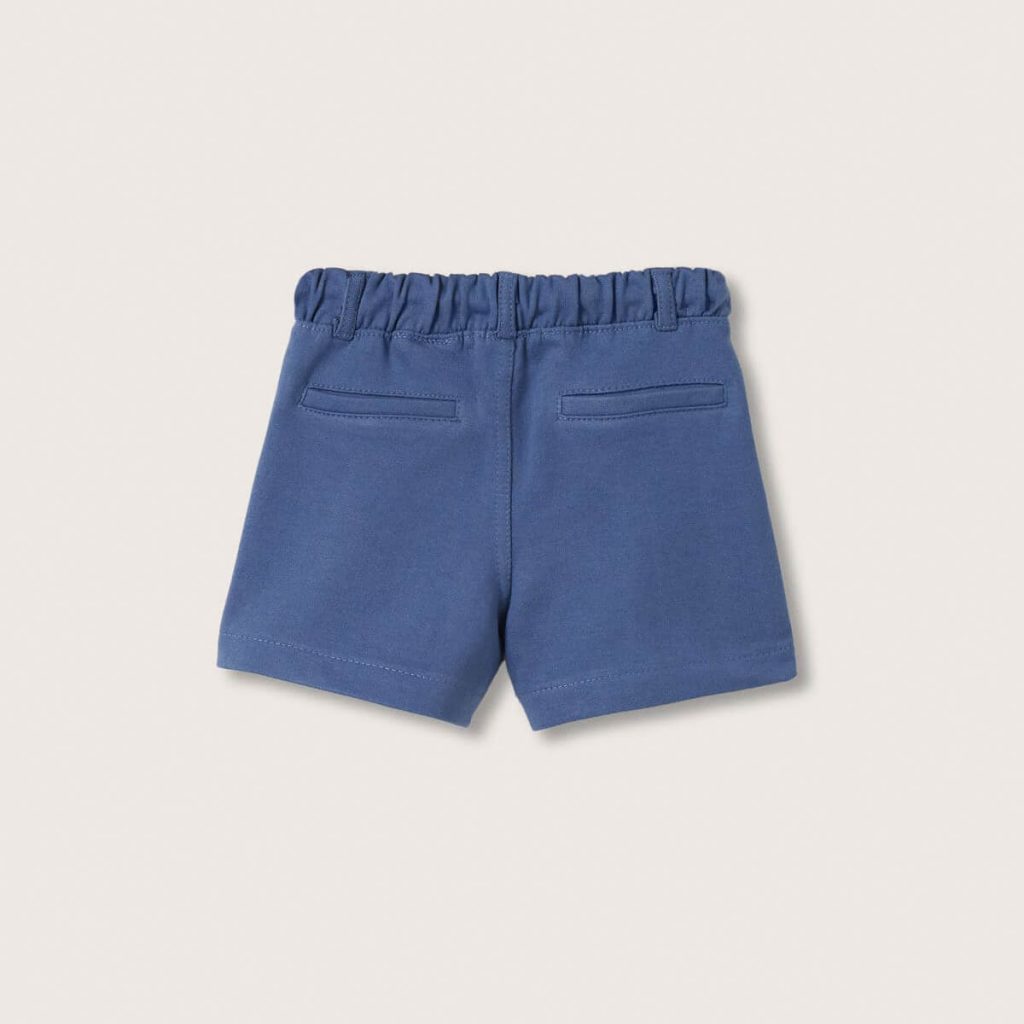 Button navy blue shorts