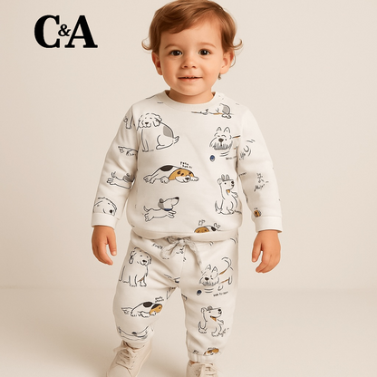 PUPPIES ALLOVER 2PC SET