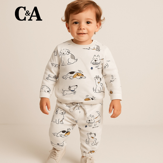 PUPPIES ALLOVER 2PC SET