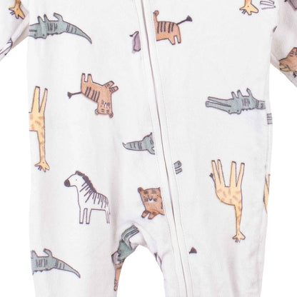 JUNGLE PRINT SOFT VALVET ROMPER