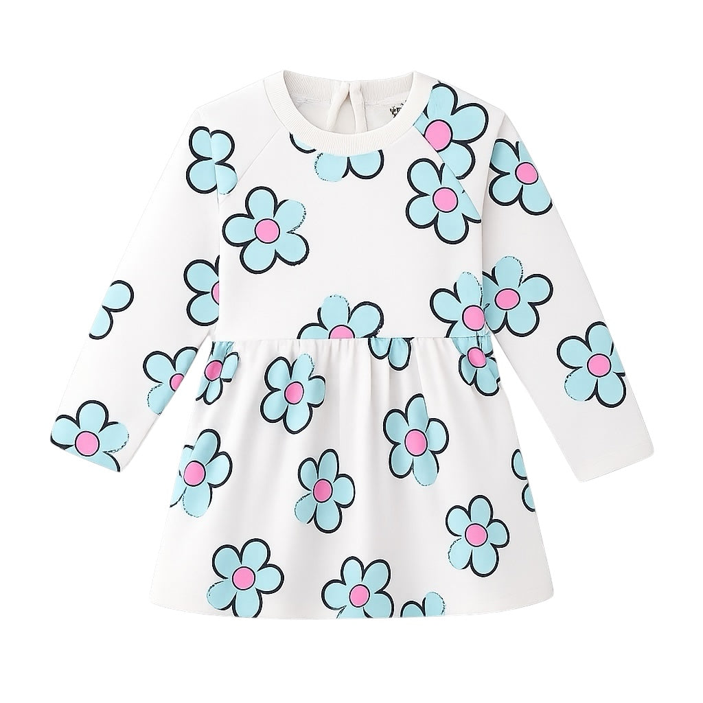 FLORAL FROCK OFFWHITE