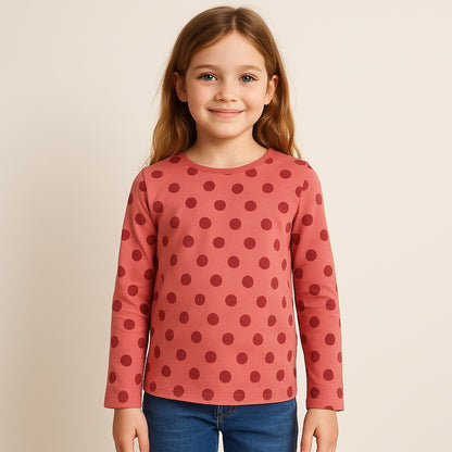 Polka pink t-shirt