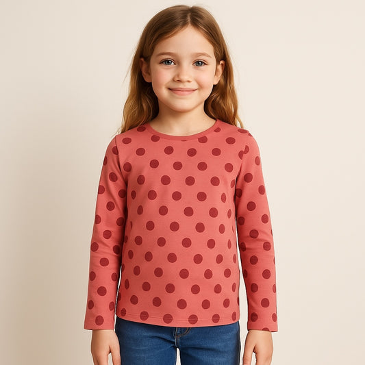 Polka pink t-shirt