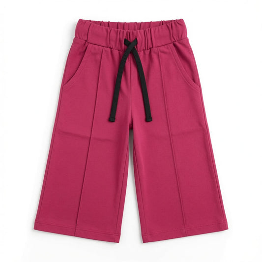 WIDE LEG SUMMER TROUSER RED