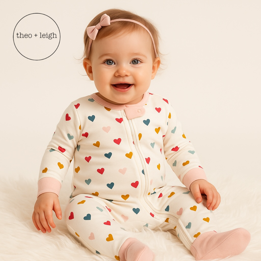 HEARTS ALLOVER ZIPPER ROMPER