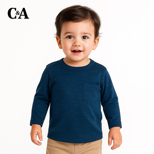 pocket t-shirt blue
