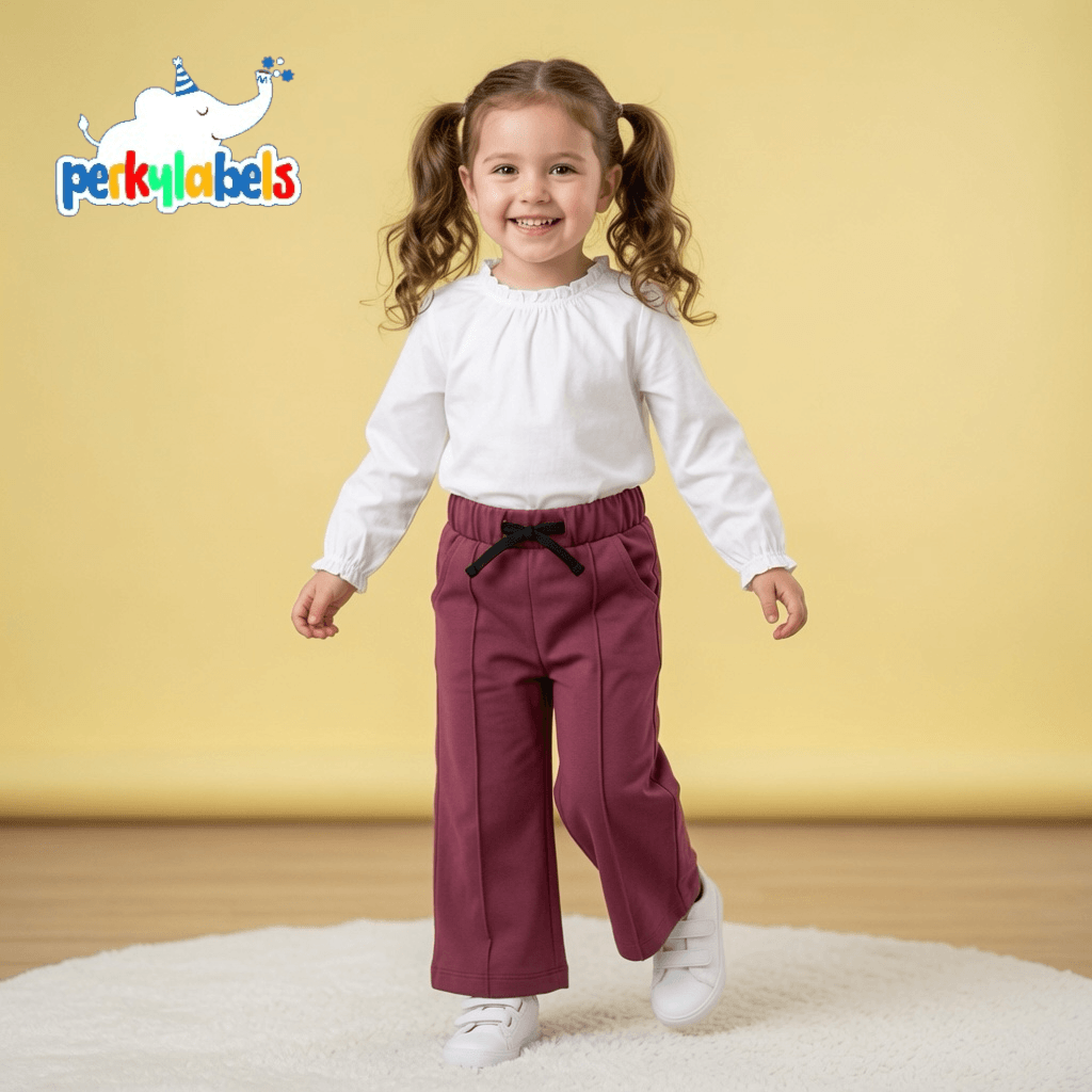 WIDE LEG SUMMER TROUSER MAROON