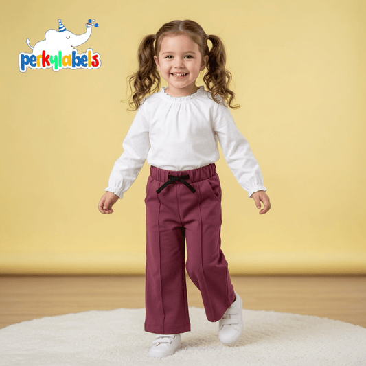 WIDE LEG SUMMER TROUSER MAROON
