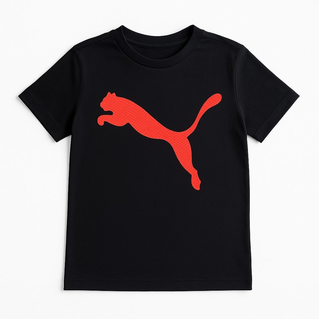 P PRINTED BLACK T-SHIRT