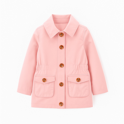 LONG PINK COTTON JACKET
