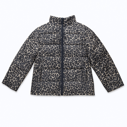LEOPARD PRINT PUFFER JACKET