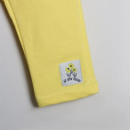 YELLOW WAIST FLARE TROUSER