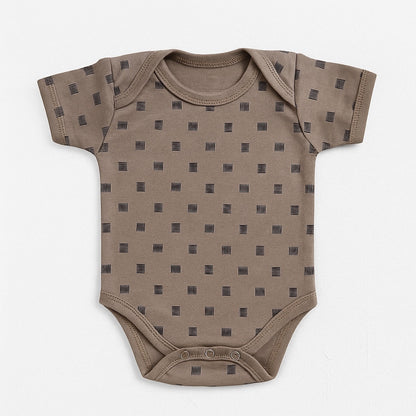 ALL OVER PATTERN SHORT SLEEVE BODYSUIT