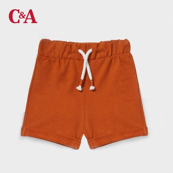 Rust terry shorts