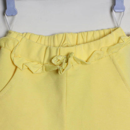 YELLOW WAIST FLARE TROUSER
