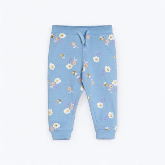 FLORAL LIGHT BLUE TROUSER