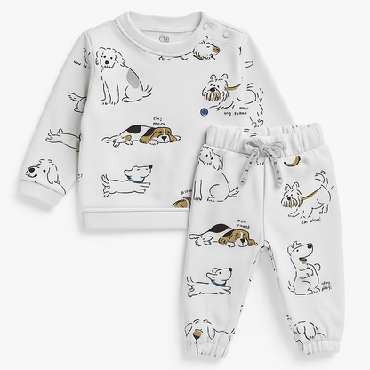 PUPPIES ALLOVER 2PC SET
