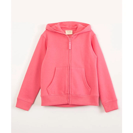 PINK ZIPPER FLEECE HOOD