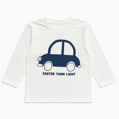 CAR PRINT WHITE T-SHIRT