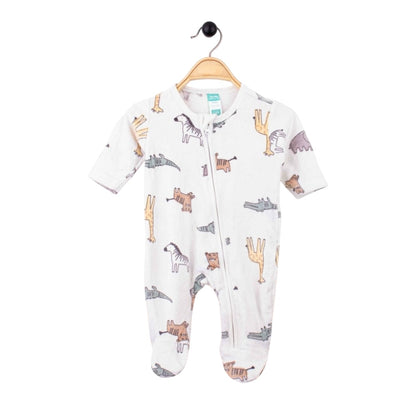 JUNGLE PRINT SOFT VALVET ROMPER