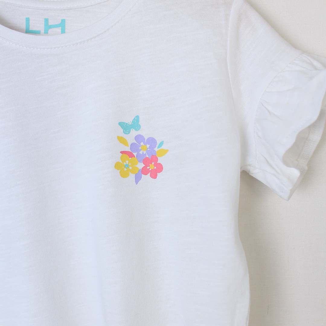 Floral pocket print t-shirt