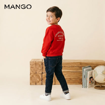 CHAMP RED DROP SHOULDER SWEATSHIRT