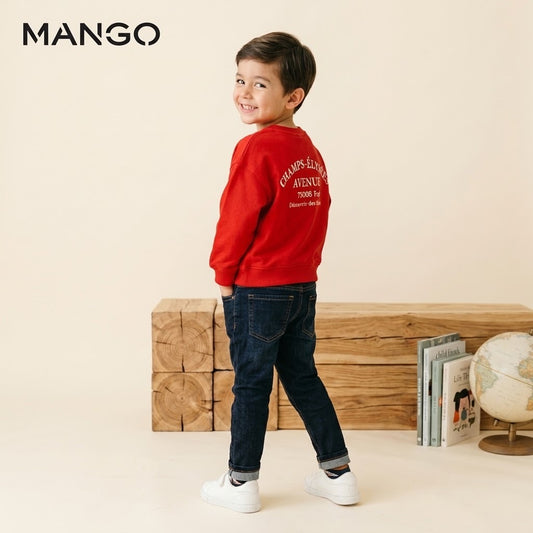 CHAMP RED DROP SHOULDER SWEATSHIRT