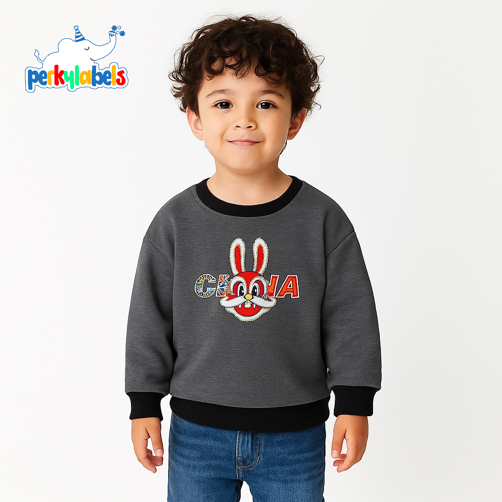 RABBIT DARK GREY SWEATSHIRT