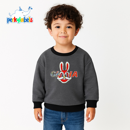 RABBIT DARK GREY SWEATSHIRT