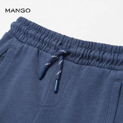 BLUE COTTON JOGGER TROUSER