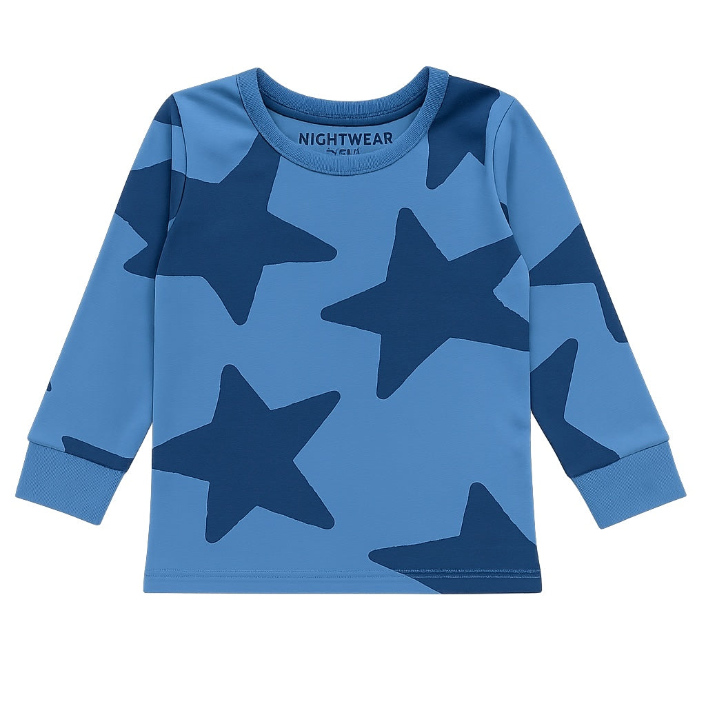 STARS ALLOVER BLUE T-SHIRT