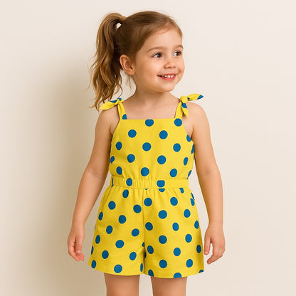 Polka yellow frock