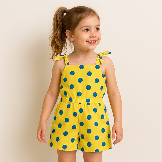 Polka yellow frock