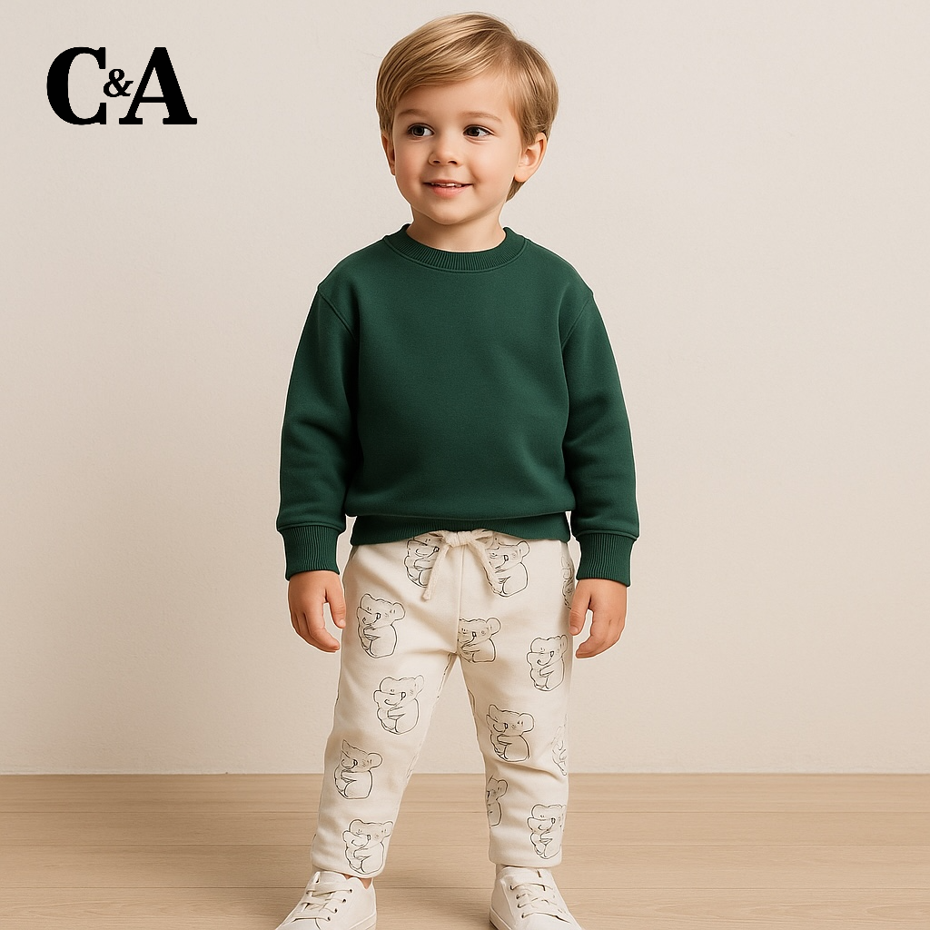 KOALA PRINT ALLOVER OFFWHITE TROUSER