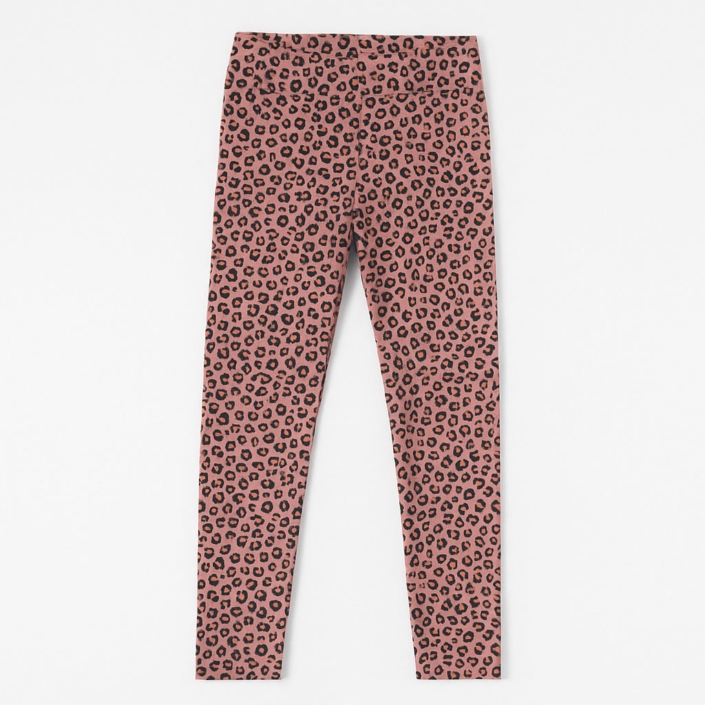 Leopard print peach tights