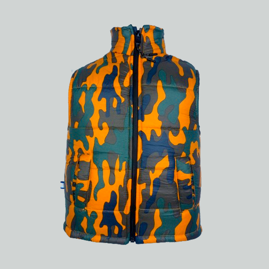 Orange camouflage jacket