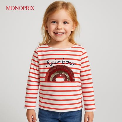 RAINBOW T-SHIRT PINK