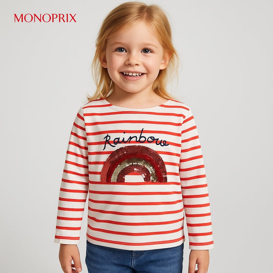 RAINBOW T-SHIRT PINK