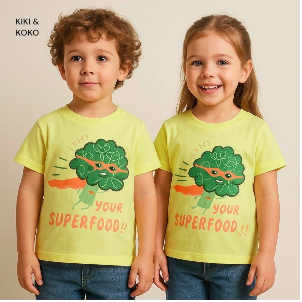 SUPER FOOD PRINTED T-SHIRT