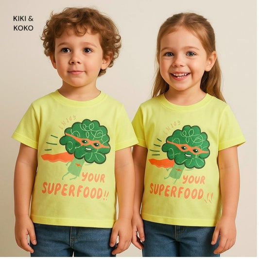 SUPER FOOD PRINTED T-SHIRT