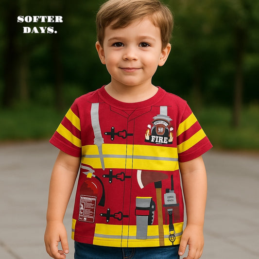 FIRE BRIGADE PRINT T-SHIRT